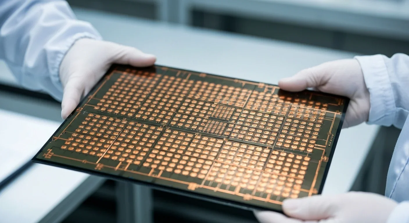 Silicon wafer with through-silicon via patterns during semiconductor manufacturing