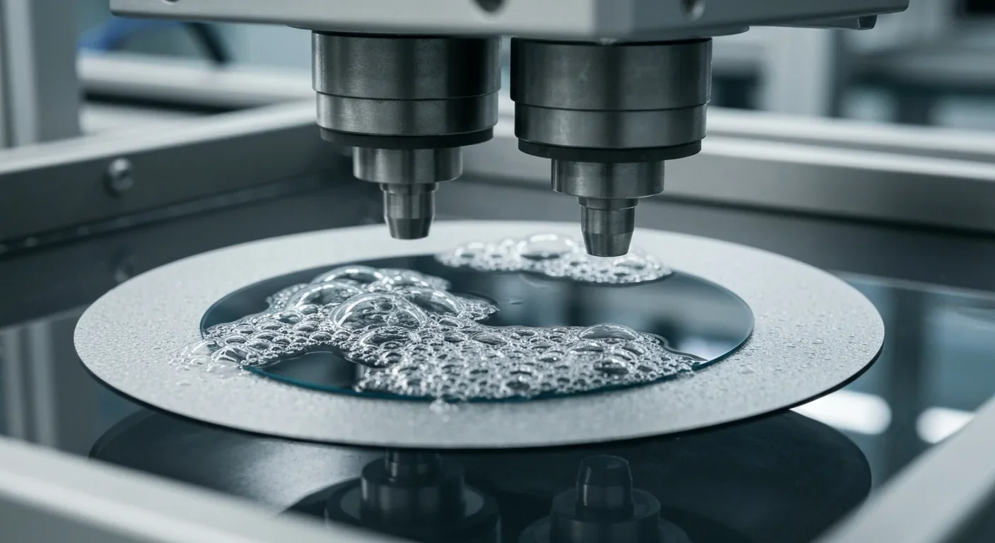 Megasonic cleaning system removing residue from TSVs during semiconductor manufacturing