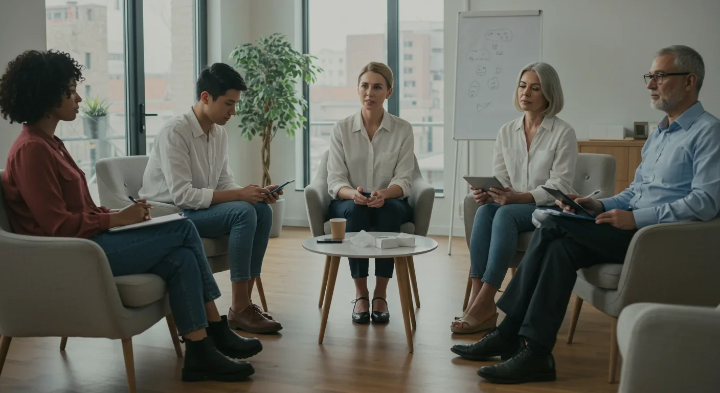 Professionals discussing ethical and legal implications of digital afterlife technology