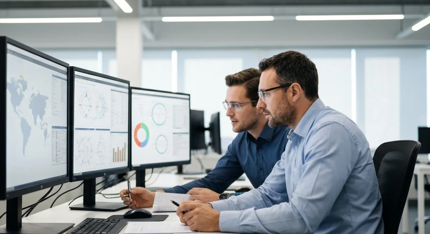 Engineers collaborating on advanced processor architecture designs