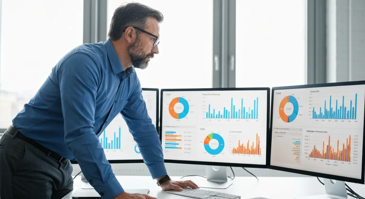 Engineer analyzing AI infrastructure cost and performance data