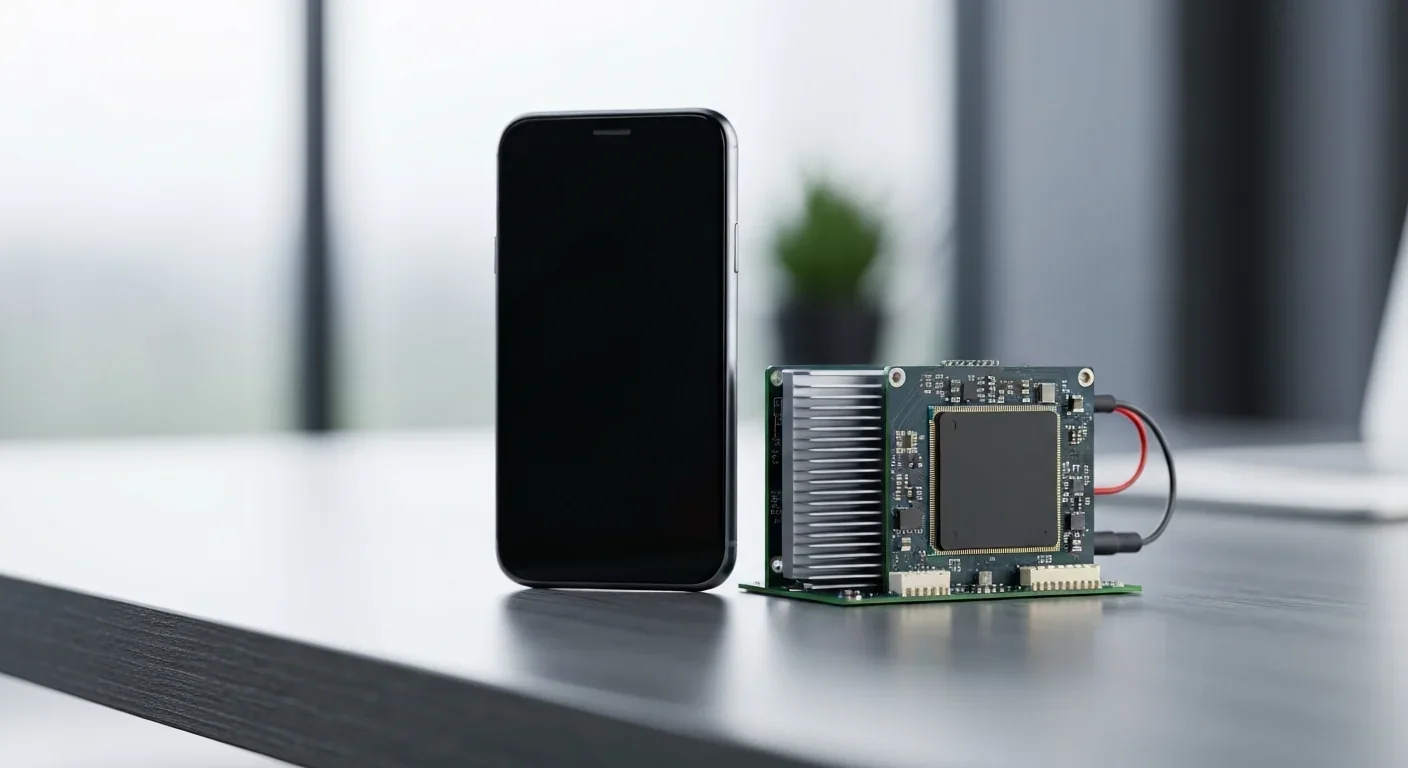 Compact edge AI processing hardware for on-device inference