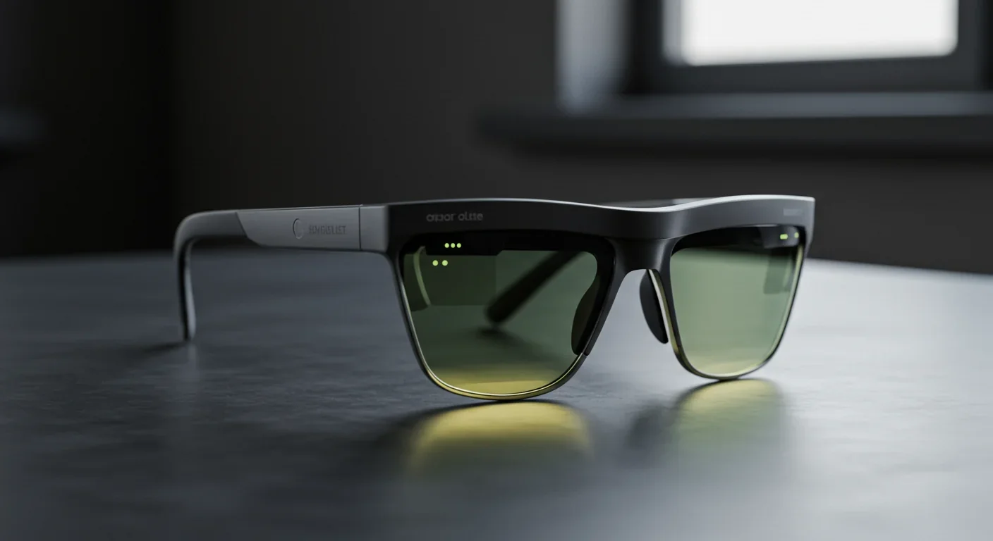 Lightweight augmented reality glasses enabled by photonic processors