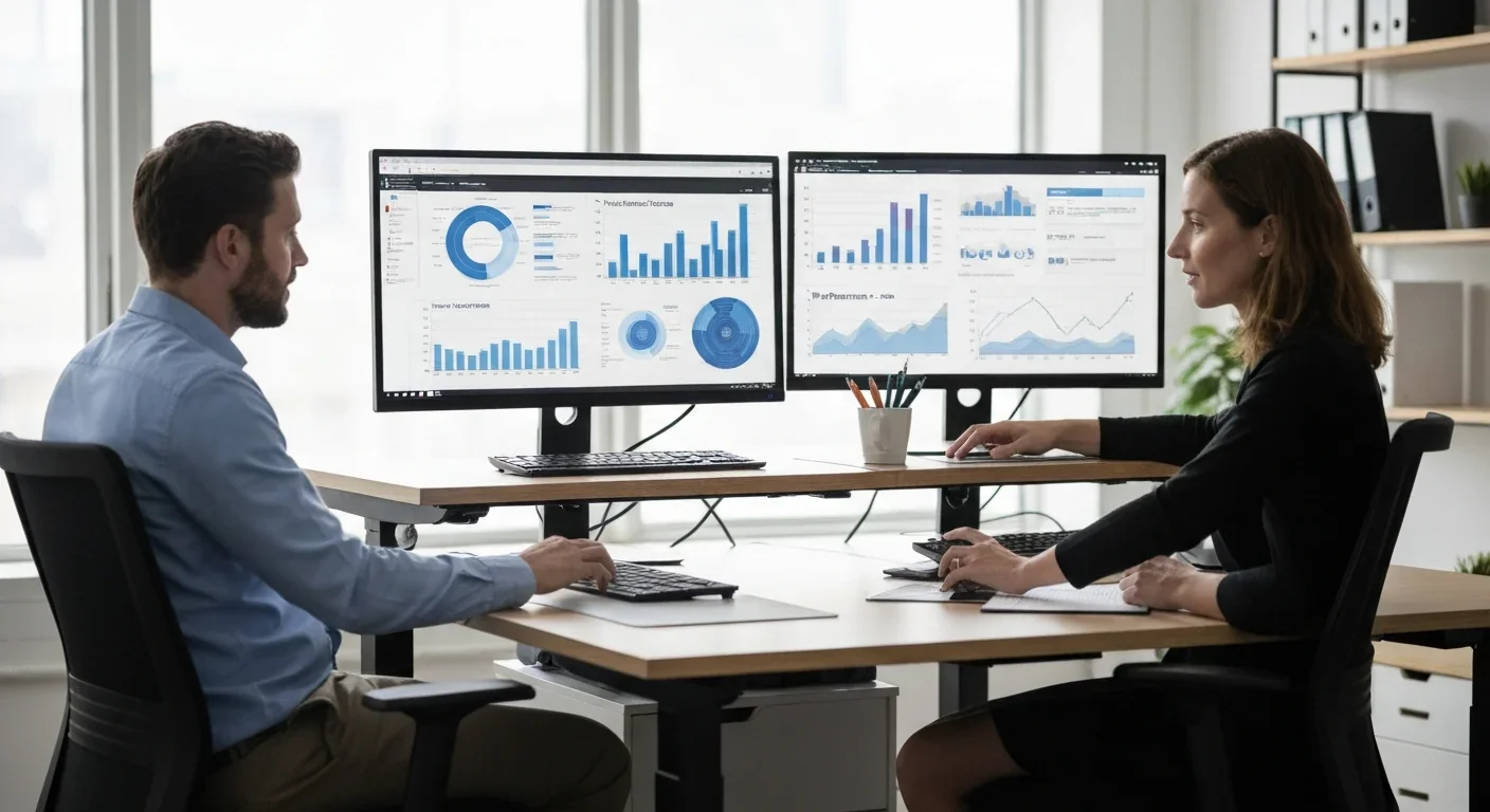 Machine learning engineers reviewing TPU performance metrics and framework benchmarks