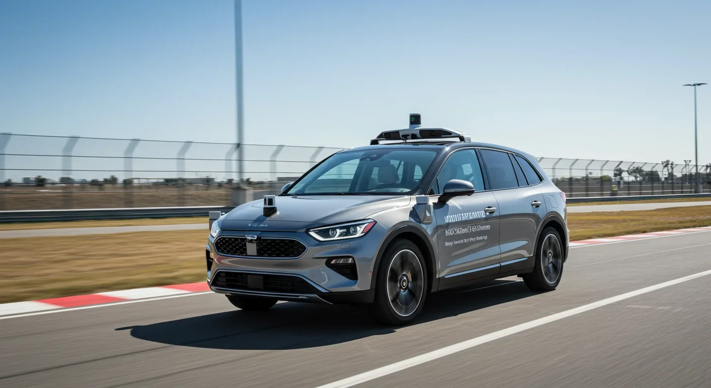 Autonomous vehicle with computer vision sensors on test track using hybrid CNN-transformer architecture